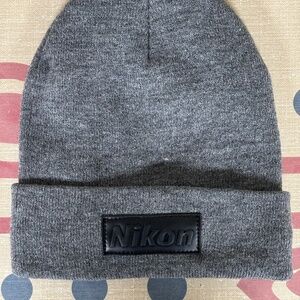 Nikon Logo Grey Beanie